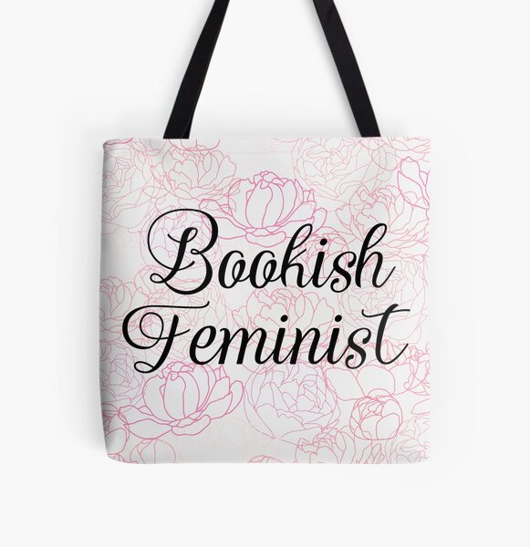 Bookish Feministin Allover-Print Tote Bag