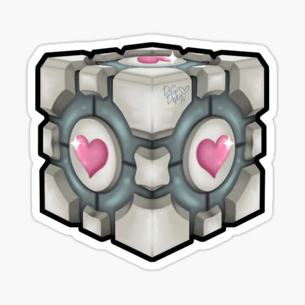 Weighted Companion Cube Meat | Greeting Card