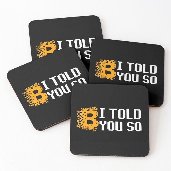 Item preview, Bitcoin I told you so shirt designed and sold by ReichBourne.