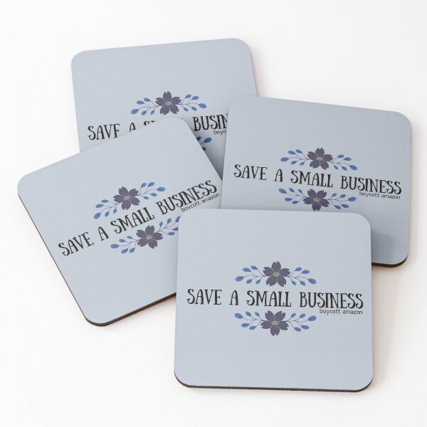 Item preview, SAVE A SMALL BUSINESS boycott amazon designed and sold by NomadMessenger.