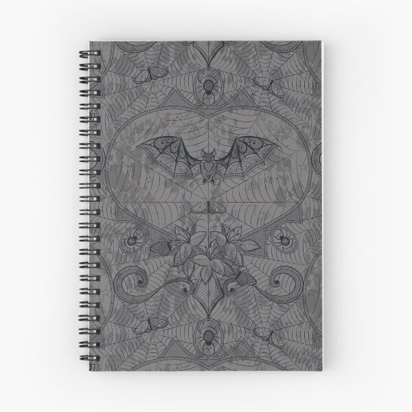 Item preview, Gothic Halloween Lace - Bats - Grey designed and sold by appleyards.
