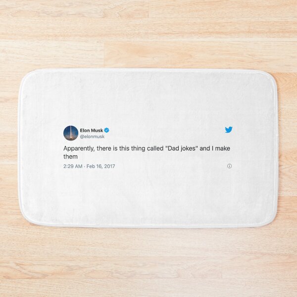 Item preview, Elon Musk Tweet - "Dad jokes"  designed and sold by thedesignofoz.