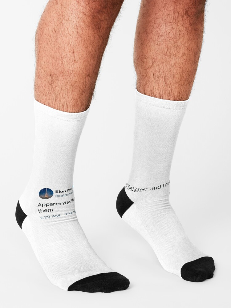  Funny Socks Cool socks Elon Musk Lighting One Up Meme