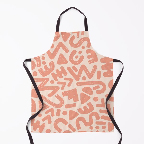 Item preview, Abstract 80s inspired pattern 05 peach designed and sold by MamSelle.