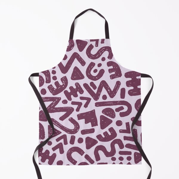 Item preview, Abstract 80s inspired pattern 06 plum/lavender designed and sold by MamSelle.
