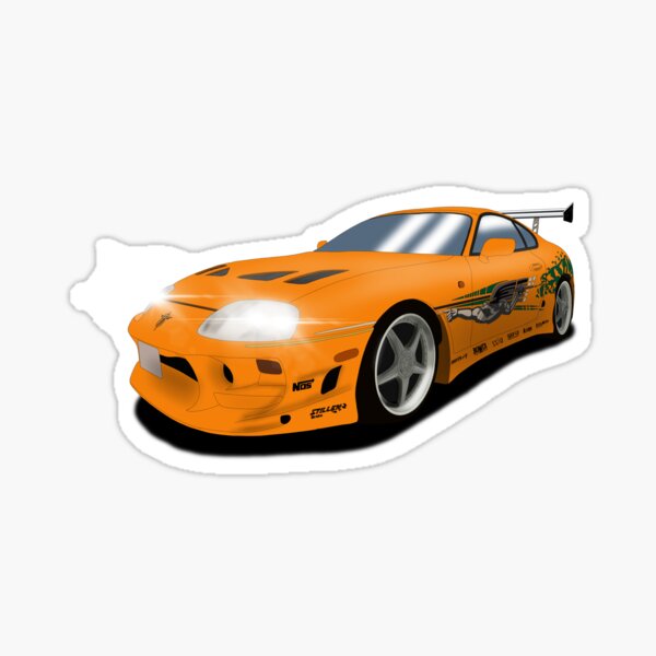 "The fast and the furious supra" Sticker for Sale by Joshdraws Redbubble