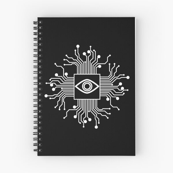 Item preview, Cyber Logo - Future White on Black Version designed and sold by MaesterAemon.