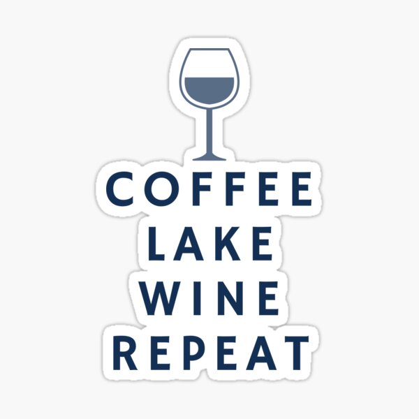 Artikel-Vorschau von Coffee Lake Wine Repeat, designt und verkauft von FishWorldwide.