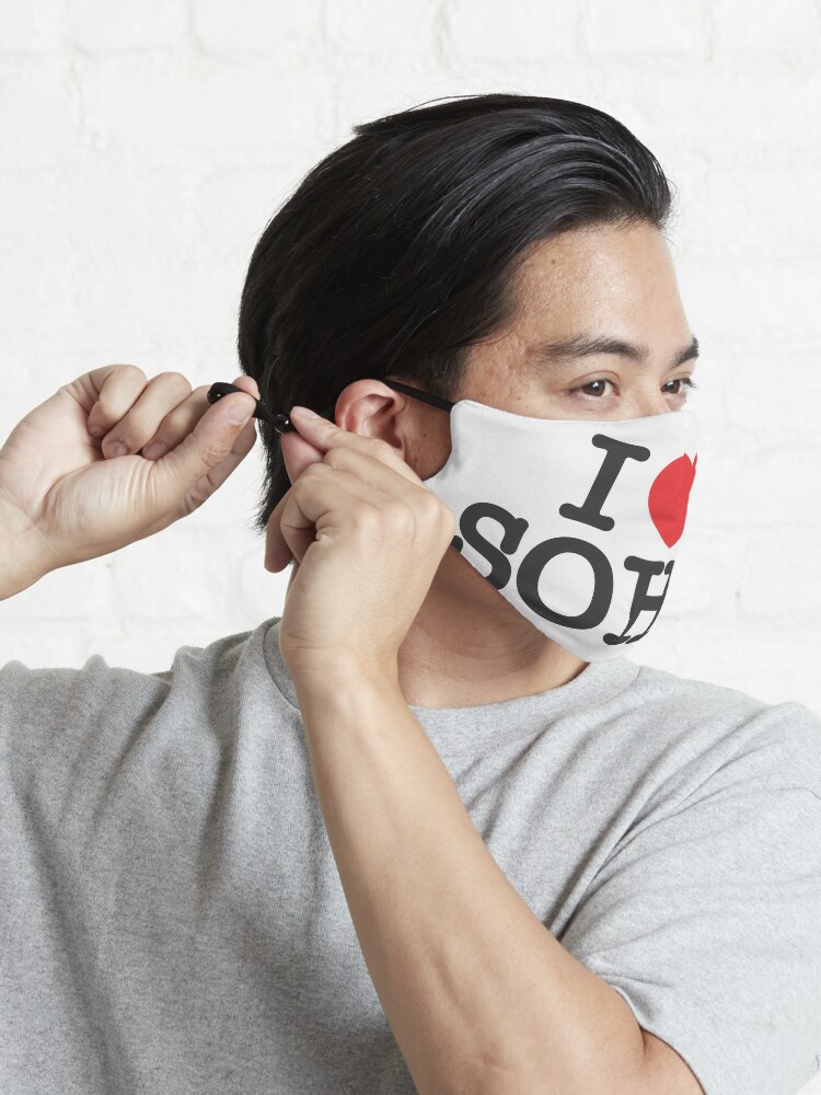 Thumbnail 6 of 7, Mask, I Love Soho Official Merchandise @ilovesoholondon designed and sold by ilovesoho.