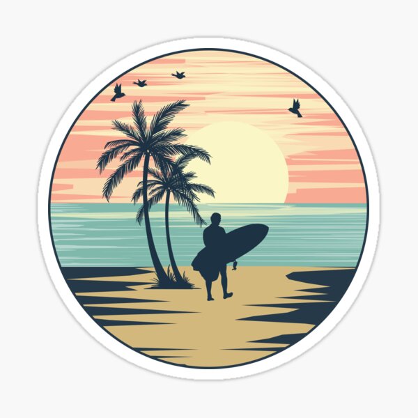 Item preview, Surfboards Vintage Retro Style Surfing Perfect Beach Souvenir designed and sold by kalpanik.