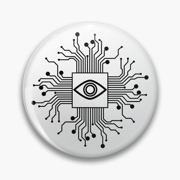 Item preview, Cyber Logo - Future Black on White Version designed and sold by MaesterAemon.