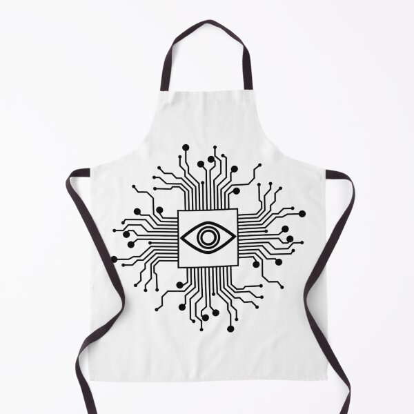 Item preview, Cyber Logo - Future Black on White Version designed and sold by MaesterAemon.