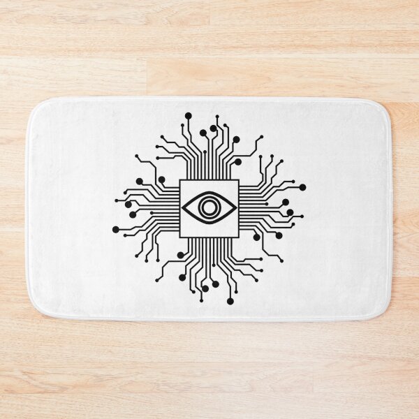 Item preview, Cyber Logo - Future Black on White Version designed and sold by MaesterAemon.