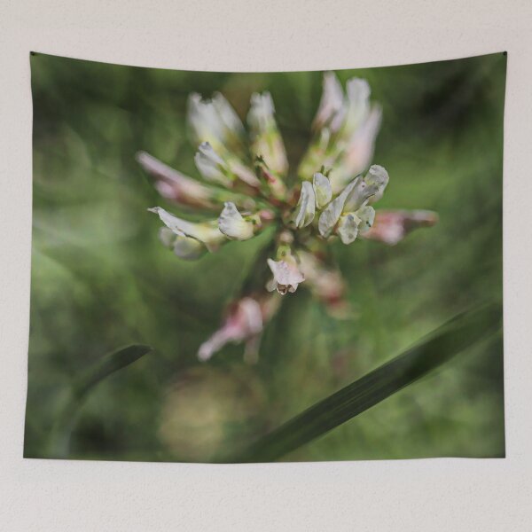 Item preview, White Clover Flower - Romantic Retro Floral Gift designed and sold by r-silver.