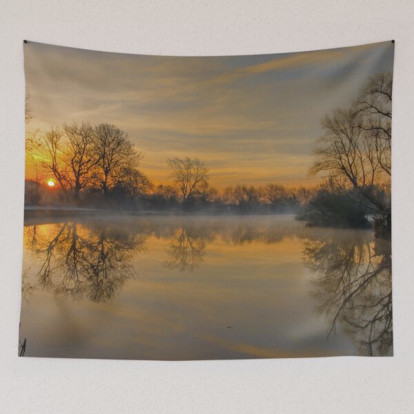Item preview, #22 Kegworth Village Sunrise along the River Soar Photographic Landscape Print. designed and sold by phutball.