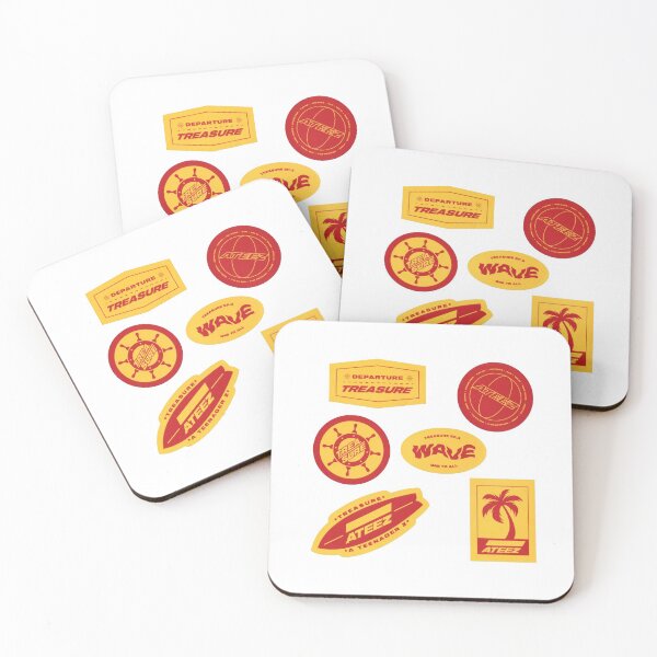 Item preview, ATEEZ - TREASURE EP.3 : ONE TO ALL (WAVE VERSION) STICKERS designed and sold by peachybts.