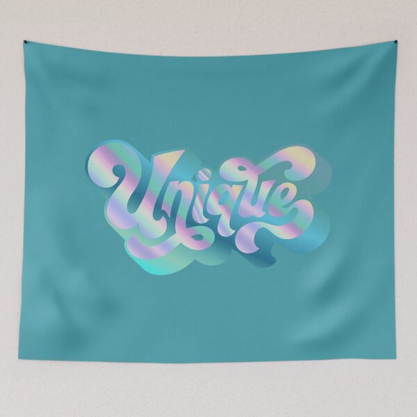 Item preview, Psychedelic Unique Cute Blue Retro Style Sticker Quote   designed and sold by IZiets.