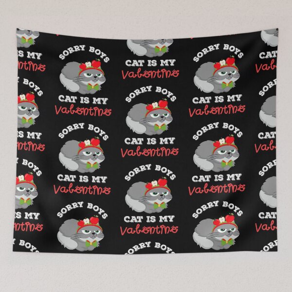 Item preview, Sorry boys my cat is my valentine  designed and sold by Designhub14.