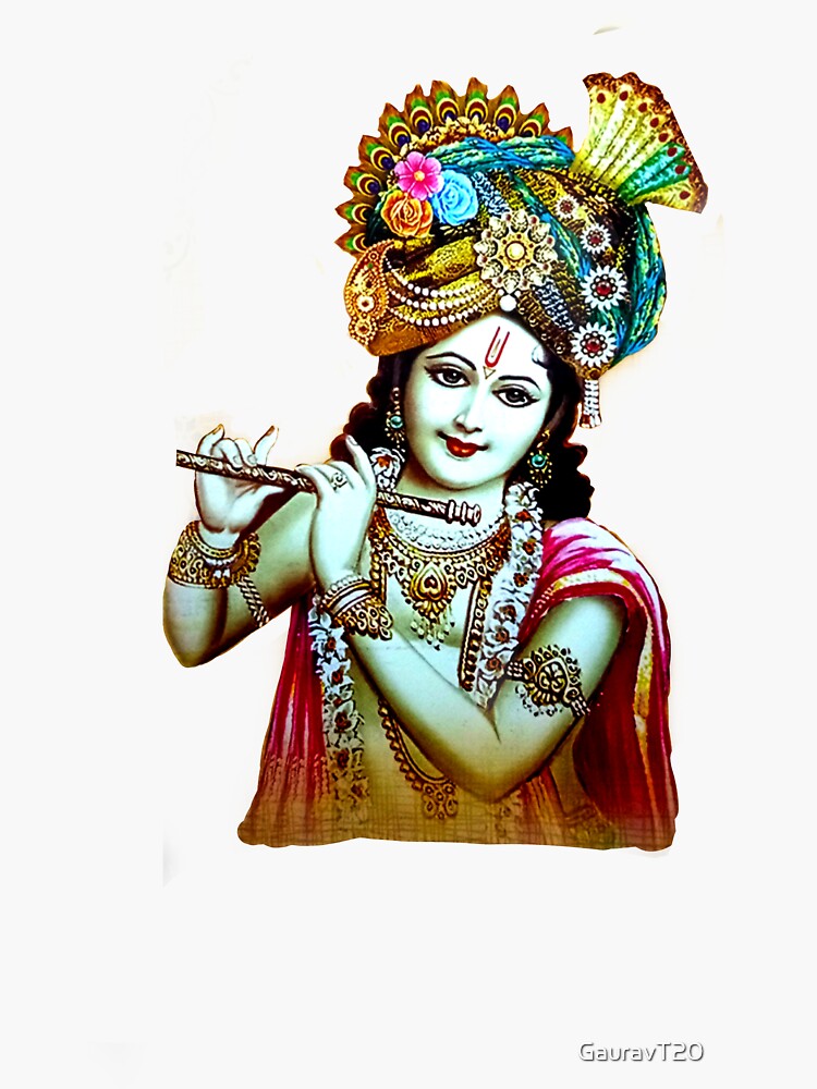 "Lord Krishna" Sticker by GauravT20 Redbubble