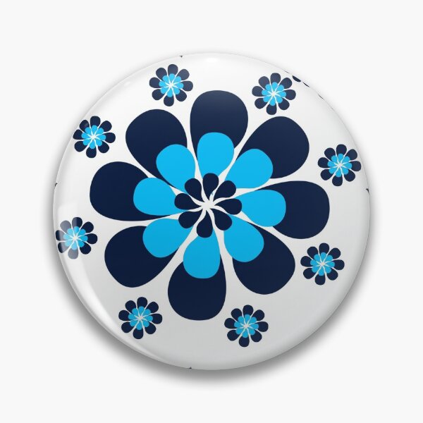 Item preview, Blue Floral Design designed and sold by Nisha Prabhu.