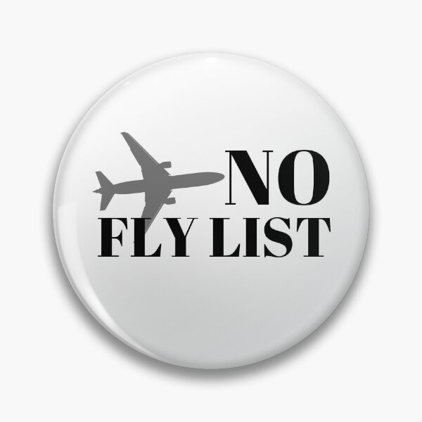 Item preview, No Fly List Grey Plane Design designed and sold by SweetAndSpice.