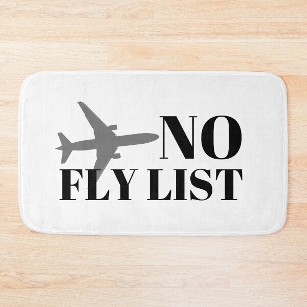 Item preview, No Fly List Grey Plane Design designed and sold by SweetAndSpice.