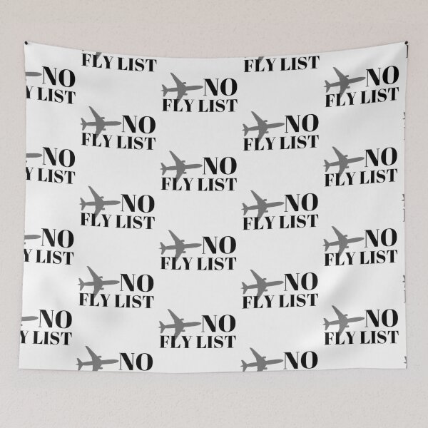 Item preview, No Fly List Grey Plane Design designed and sold by SweetAndSpice.