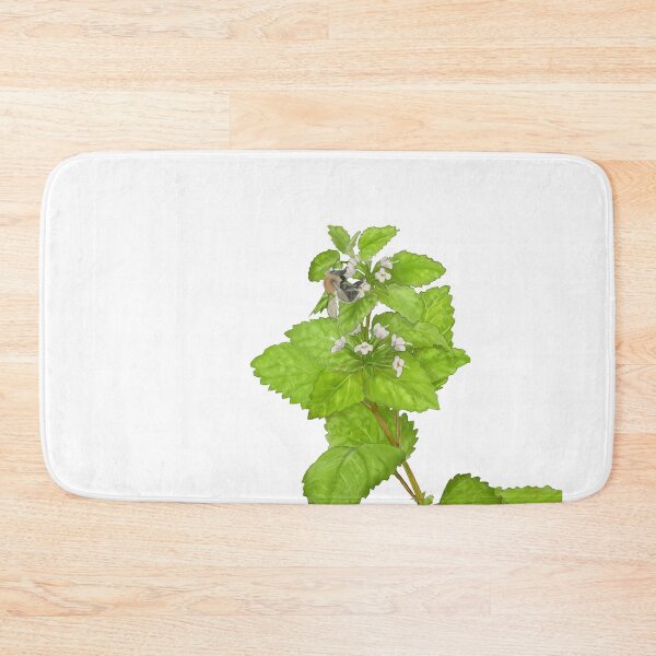 Item preview, Lemon Balm with Bee Herb Digital Painting designed and sold by David Bennett Arts.