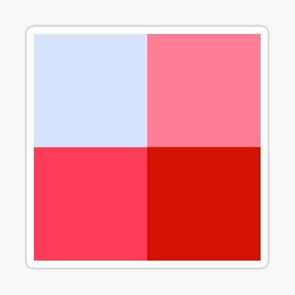 coloured squares Sticker