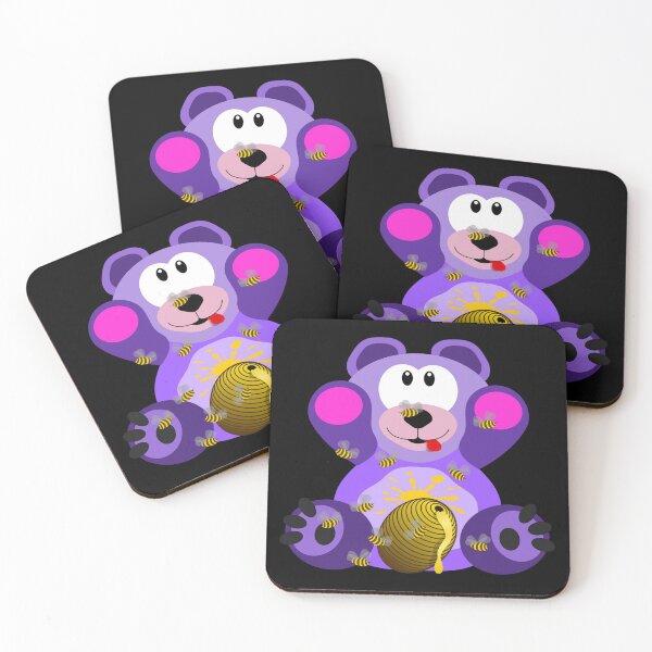 Item preview, Cute purple bear with honey and Bees designed and sold by Photography-Art.