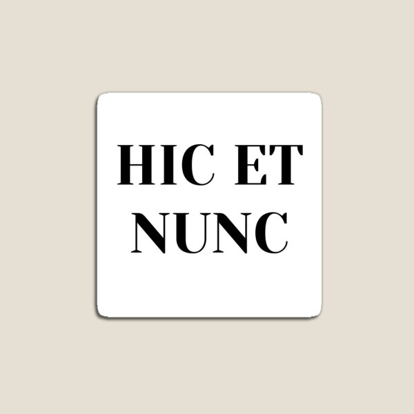 HIC ET NUNC Sticker for Sale by ann-hy-22