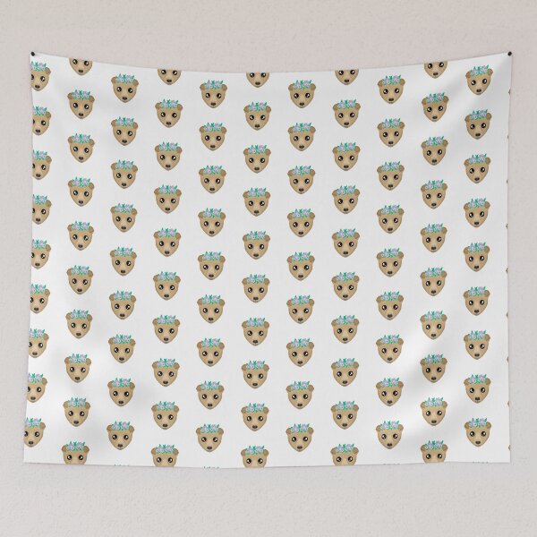 Item preview, Dog with flowers  designed and sold by daisyandlime.