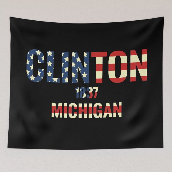 Item preview, Clinton Michigan designed and sold by Teelogic.
