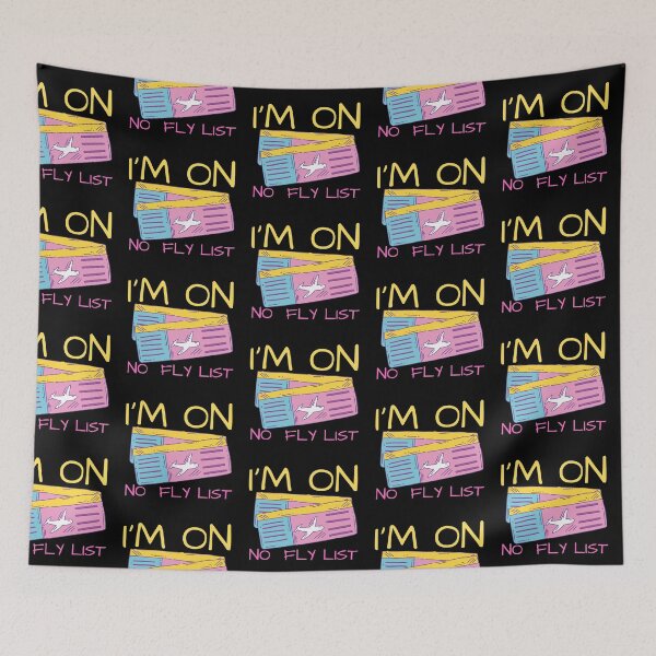 Item preview, No Fly List Yellow Tickets Design designed and sold by SweetAndSpice.