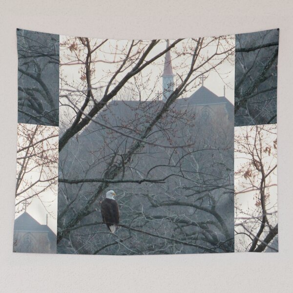 Item preview, Eagle with Church in Background designed and sold by Susie Kramer.