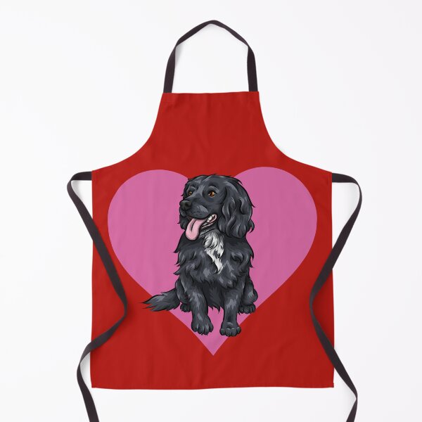 Item preview, Black Cocker Spaniel with Hearts | Valentine Dogs | Valentine's Day Doggies designed and sold by shirinsart.