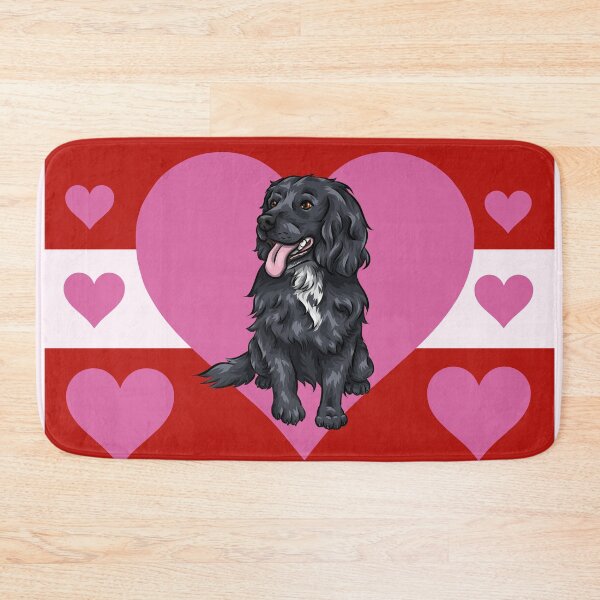 Item preview, Black Cocker Spaniel with Hearts | Valentine Dogs | Valentine's Day Doggies designed and sold by shirinsart.