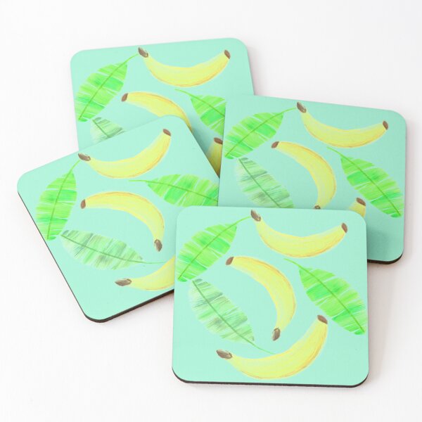 Item preview, Bananas and leaves - mint designed and sold by Juliana  Costa.