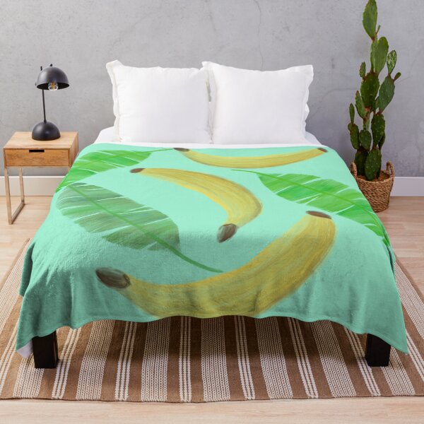 Item preview, Bananas and leaves - mint designed and sold by Juliana Costa.