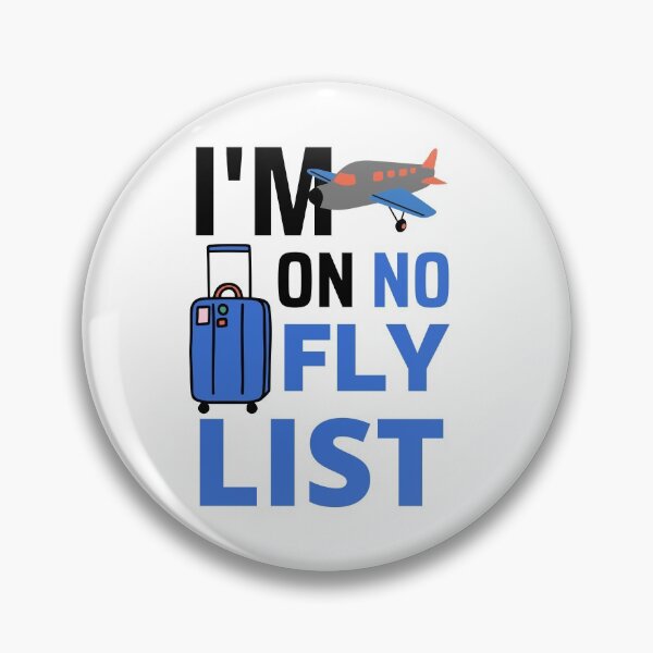 Item preview, No Fly List Blue Plane Design designed and sold by SweetAndSpice.
