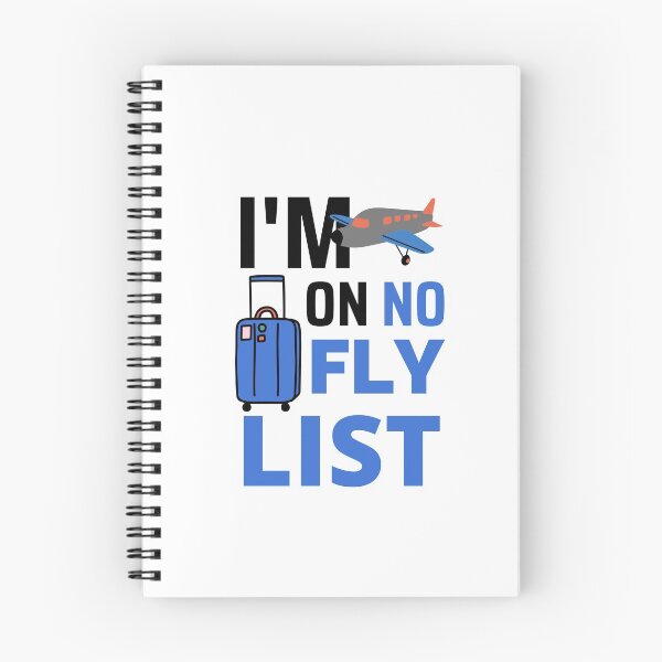 Item preview, No Fly List Blue Plane Design designed and sold by SweetAndSpice.