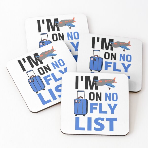 Item preview, No Fly List Blue Plane Design designed and sold by SweetAndSpice.