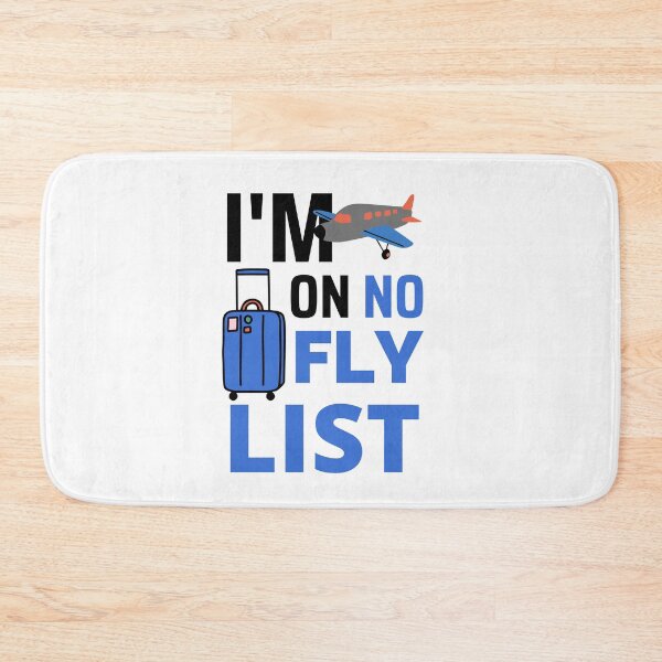 Item preview, No Fly List Blue Plane Design designed and sold by SweetAndSpice.