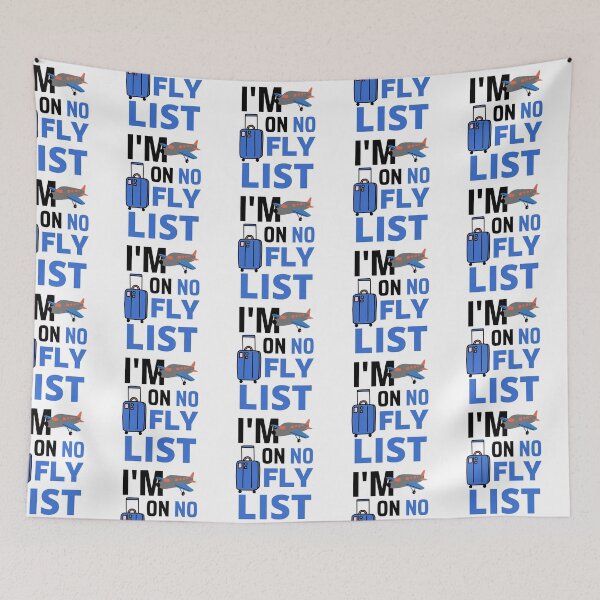 Item preview, No Fly List Blue Plane Design designed and sold by SweetAndSpice.