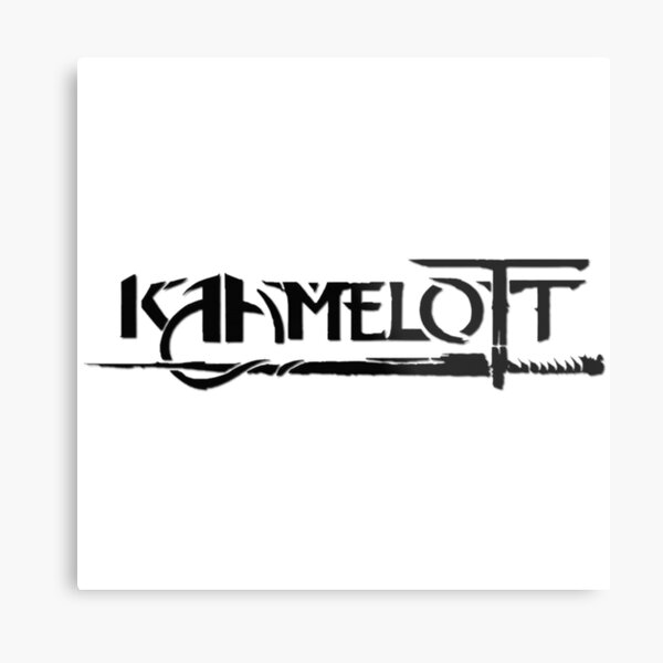 Kaamelott Logo Black Metal Print By Percevalshop Redbubble