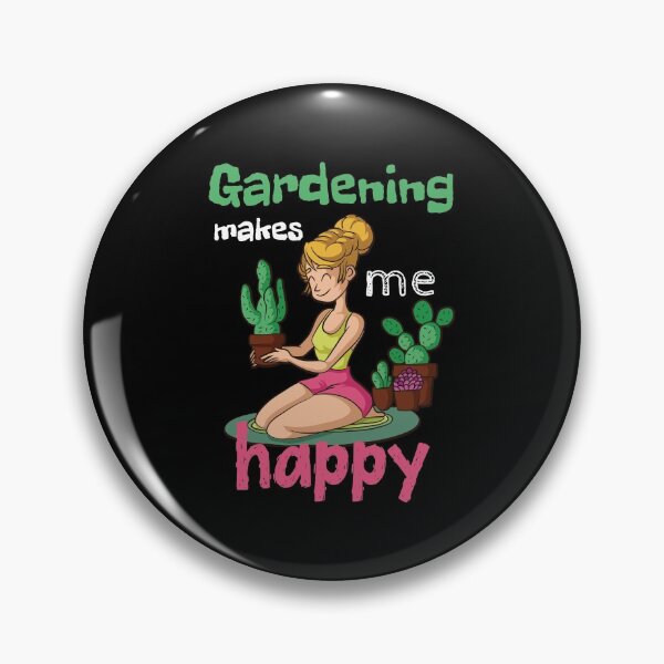 Item preview, Gardening Makes Me Happy - Funny Garden Quote designed and sold by biNutz.