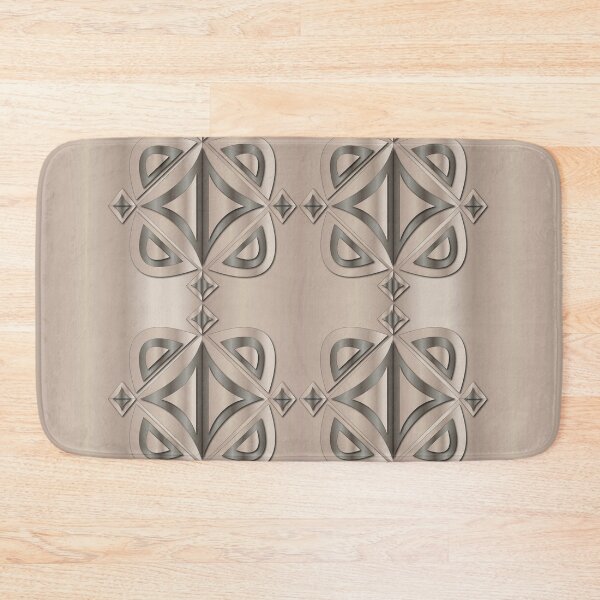 Item preview, abstract decorative vintage design on beige background designed and sold by ErhanArt.