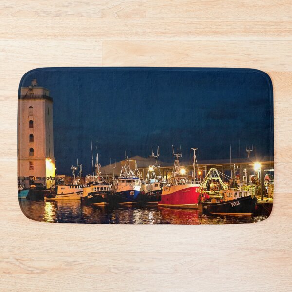 Item preview, North Shields Fish Quay at Night designed and sold by Violaman.