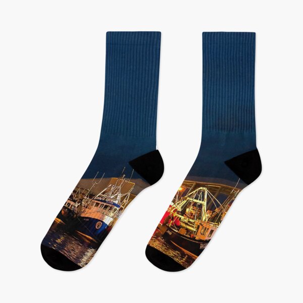 Item preview, North Shields Fish Quay at Night designed and sold by Violaman.