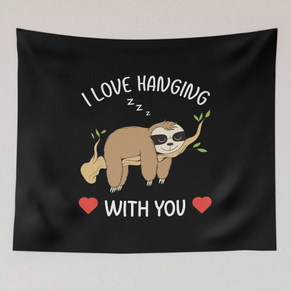 Item preview, I Love Hanging Out With You Gift Sloth Valentine designed and sold by haselshirt.